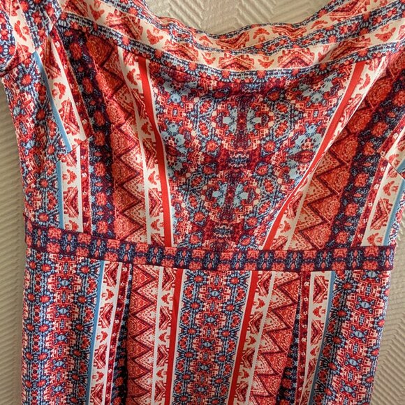 Maggy London Melanie Lyne Off The Shoulder Scuba Midi Dress Size 12 Bodycon - Picture 5 of 12